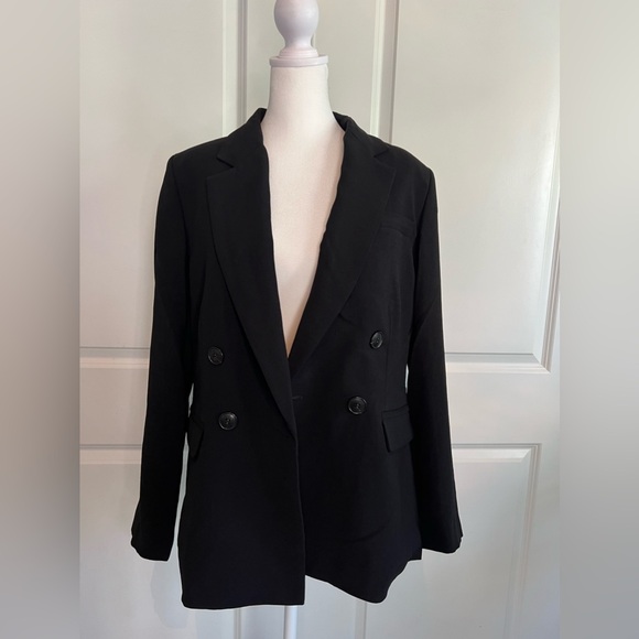 Madewell The Rosedale Crepe Blazer in Black Sz 6 NWT! Sold Out - Picture 3 of 14